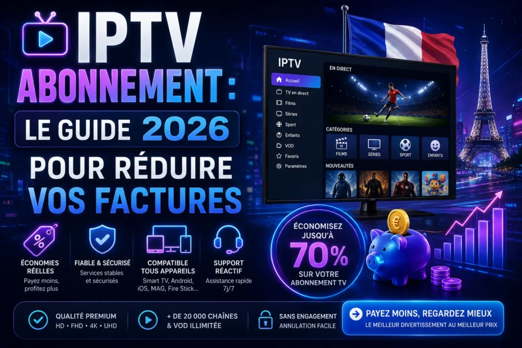 IPTV Abonnement : Le Guide 2026 pour Réduire vos Factures